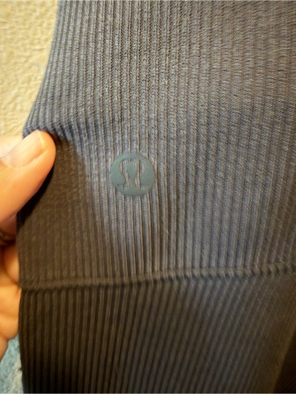 Lululemon Brushed Softstreme Ribbed Zip Flared Pant 32.5"Black size 10 - Picture 5 of 6